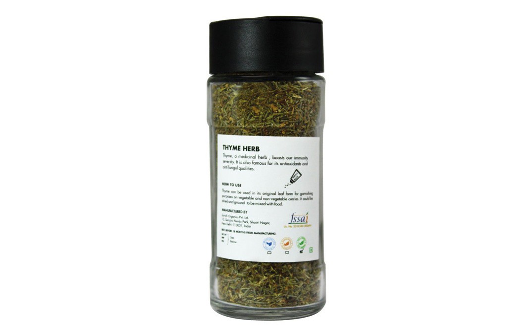 Sorich Organics Thyme    Glass Bottle  35 grams